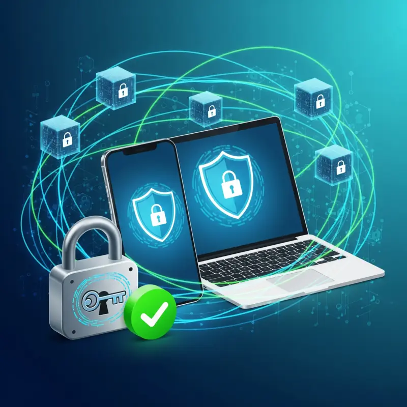 صورة توضح أهمية أمان المعلومات وحماية الخصوصية في التطبيقات الرقمية