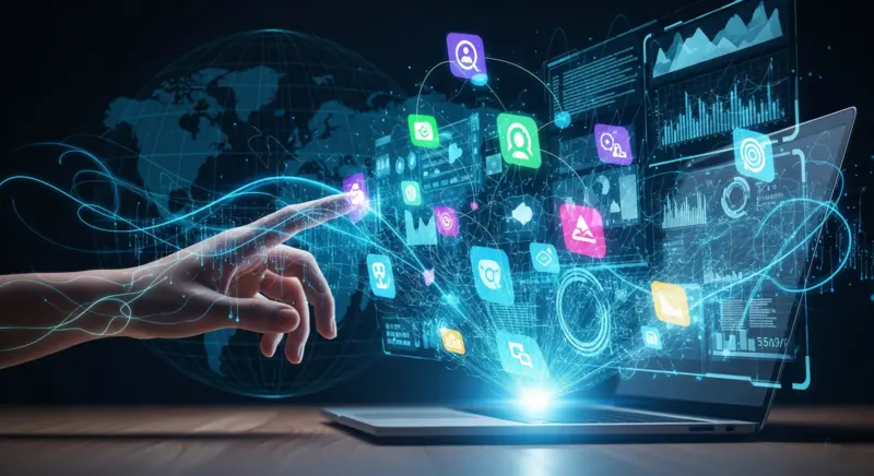 صورة توضح أحدث اتجاهات السوق الرقمية في تطوير التطبيقات الحديثة