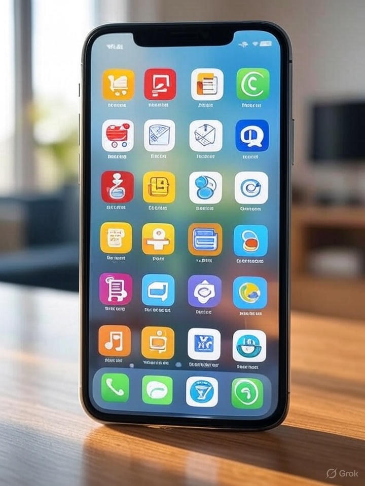 صورة توضح انتشار التطبيقات بشكل واسع على متاجر الهواتف المختلفة