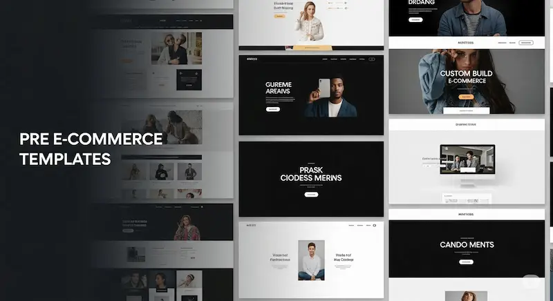 مقارنة بين القوالب الجاهزة والتصميم المخصص للمتاجر الإلكترونية