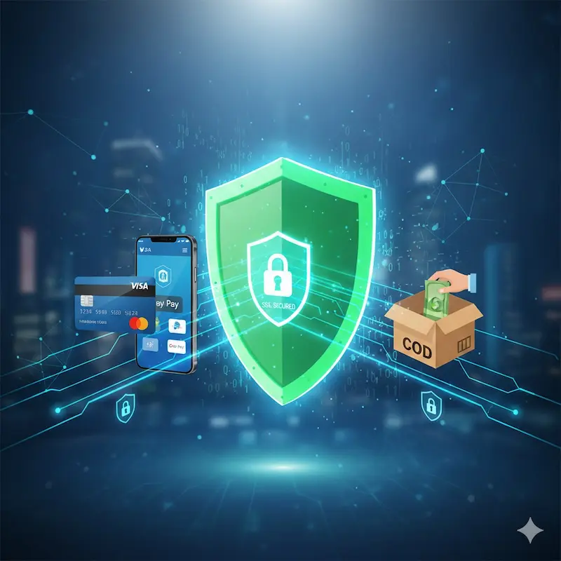 خيارات دفع آمنة ومتعددة للمتاجر الإلكترونية