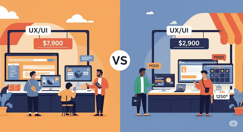 كيف يؤثر تصميم واجهة المستخدم UX/UI على تكلفة التطبيق | شركات برمجة في مصر - شركات تصميم التطبيقات في مصر تأثير تصميم واجهة المستخدم UX/UI على السعر