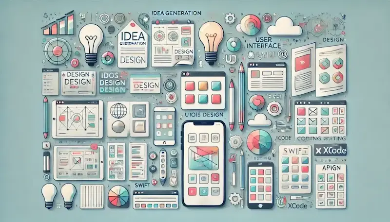 مراحل تصميم تطبيق آيفون من الفكرة إلى الإطلاق