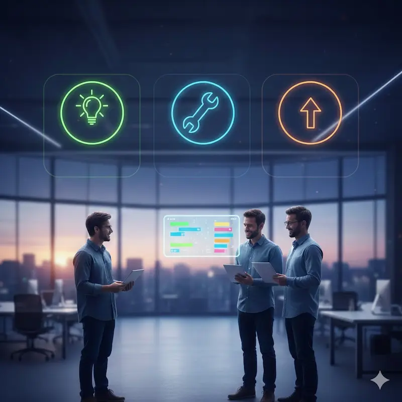 اجتماع يومي لمتابعة تقدم الفريق وحل العقبات