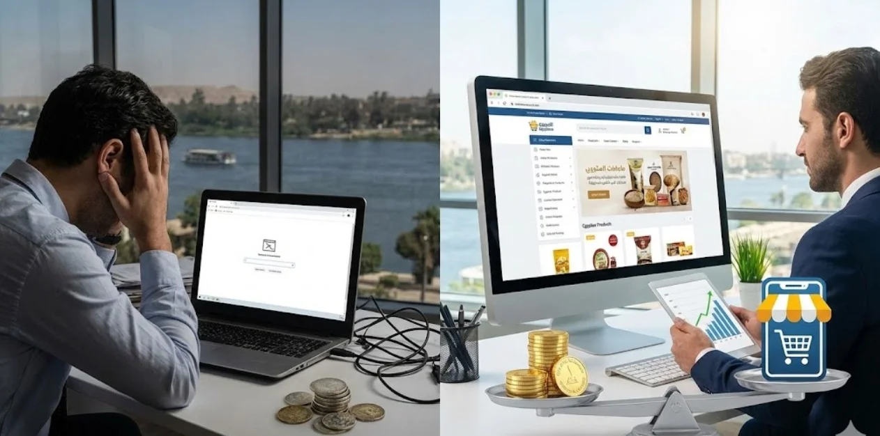صورة المتجر الالكترونى ما بين التكلفة والعرض