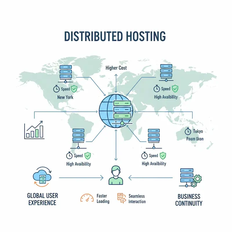 خوادم موزعة لاستضافة التطبيقات حول العالم