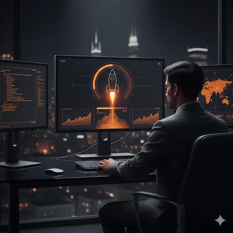 إطلاق الموقع أو التطبيق للاستخدام الفعلي