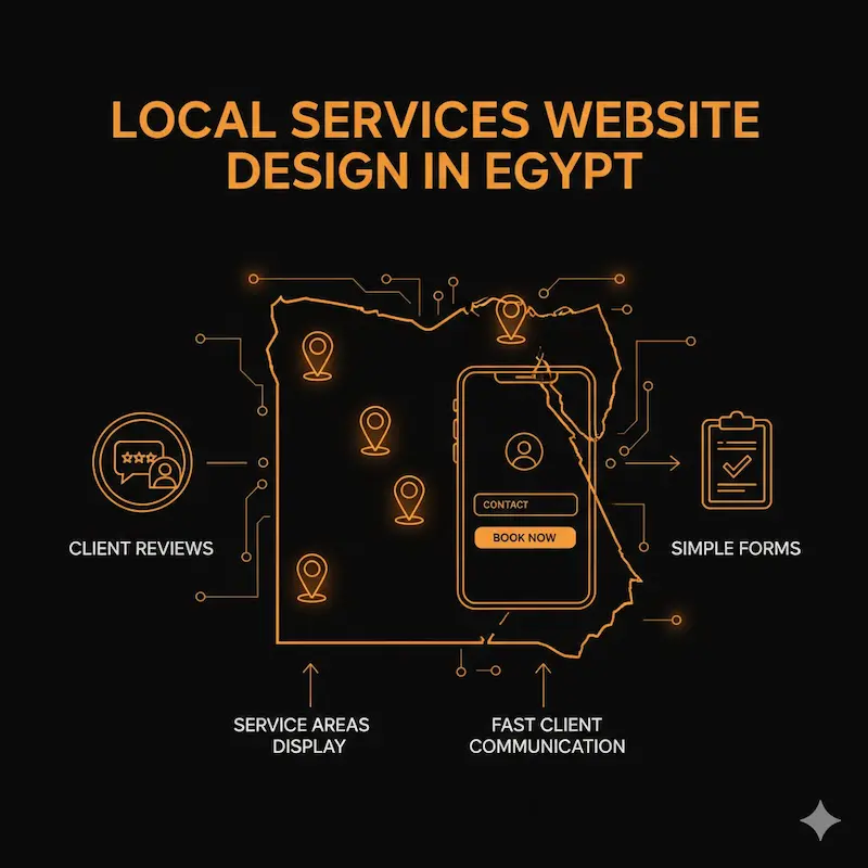 تصميم مواقع الخدمات المحلية | شركات برمجة في مصر - تصميم مواقع انترنت موقع إلكتروني يقدم خدمات محلية في مصر
