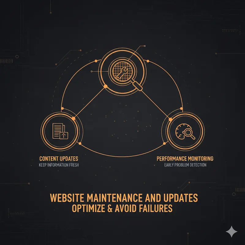 صيانة وتحديث المواقع الإلكترونية