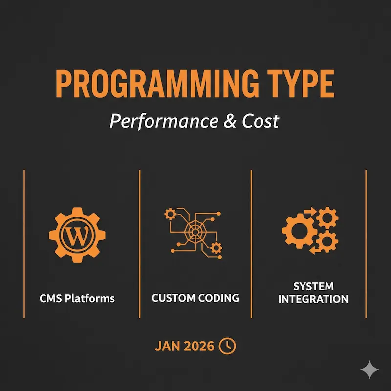 نوع البرمجة | شركات برمجة في مصر - شركات برمجة في مصر نوع البرمجة وتأثيره على تكلفة تصميم الموقع