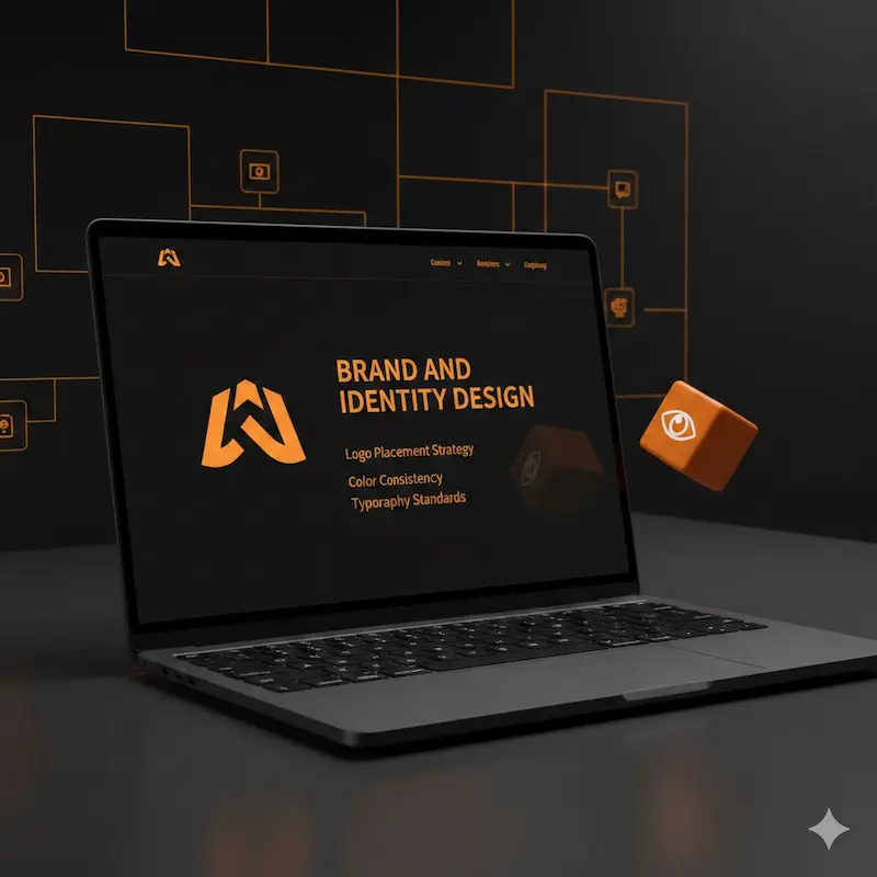 Brand and identity design elements for professional businesses