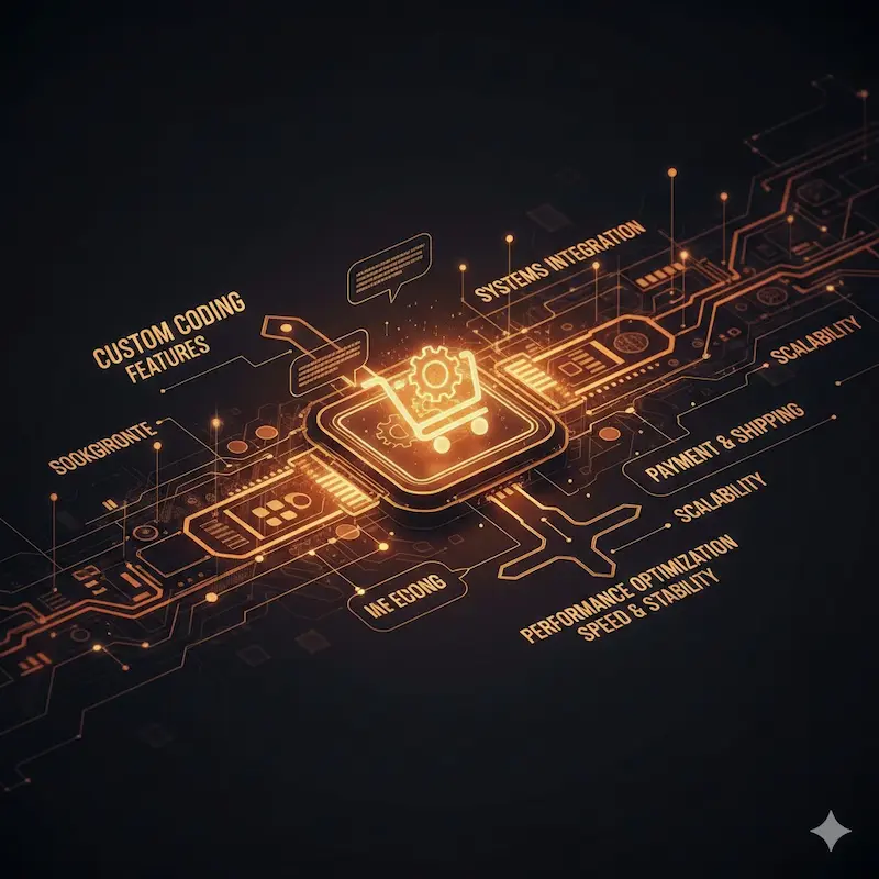 تطوير المتجر الإلكتروني لتحسين الأداء والوظائف