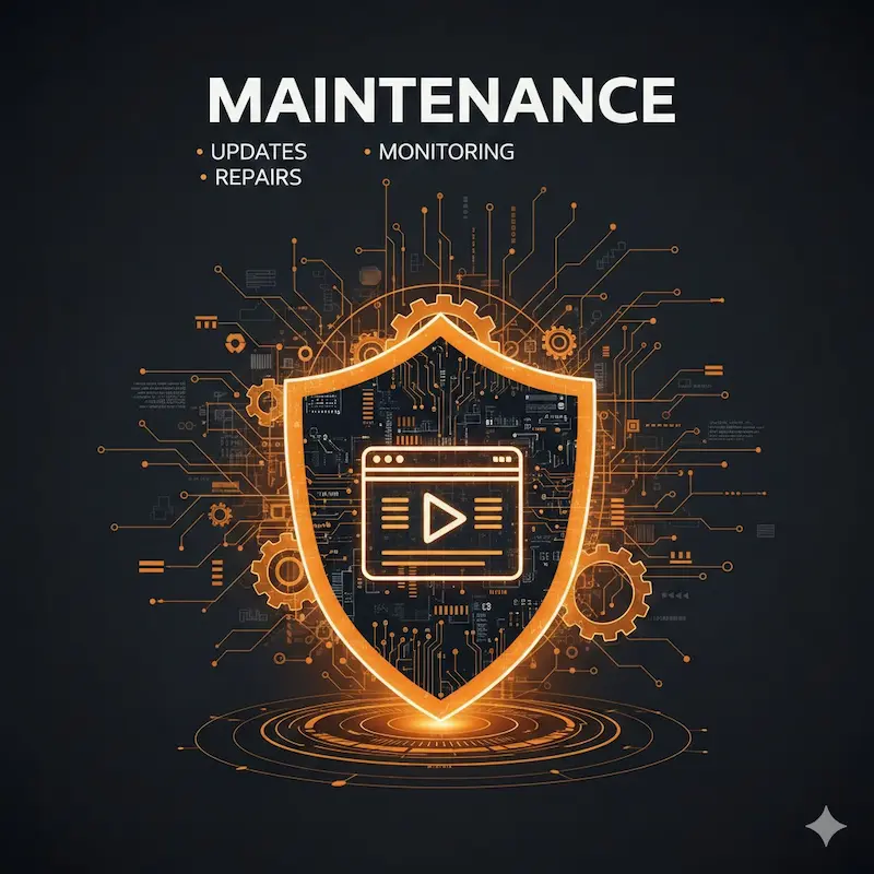 صيانة دورية لموقع الويب للحفاظ على الأداء