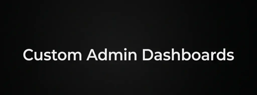 Custom Admin Dashboards | Web Design & Development Company in Egypt / Cairo & Alexandria Custom Admin Dashboards