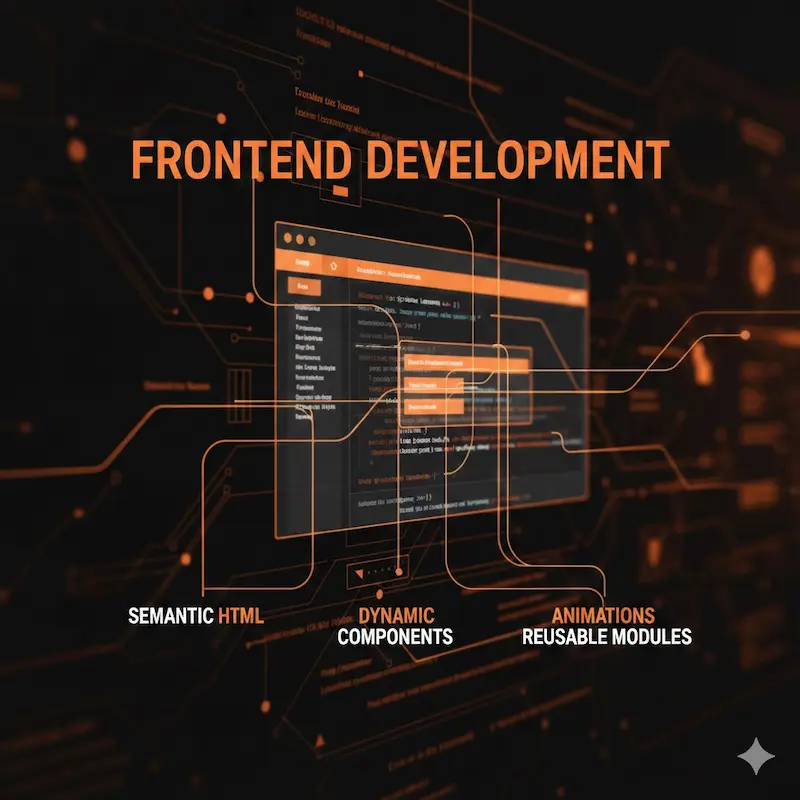 Frontend Development | software development companies in egypt Frontend development for interactive websites