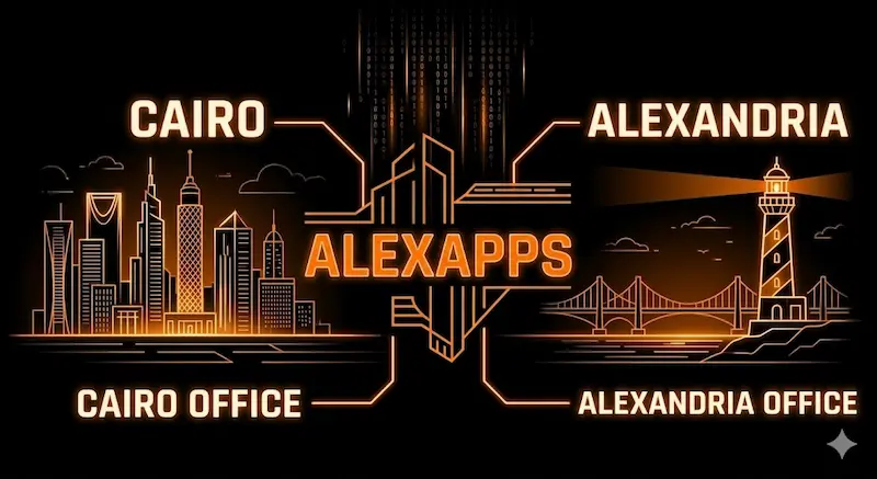alexApps branches in Cairo and Alexandria
