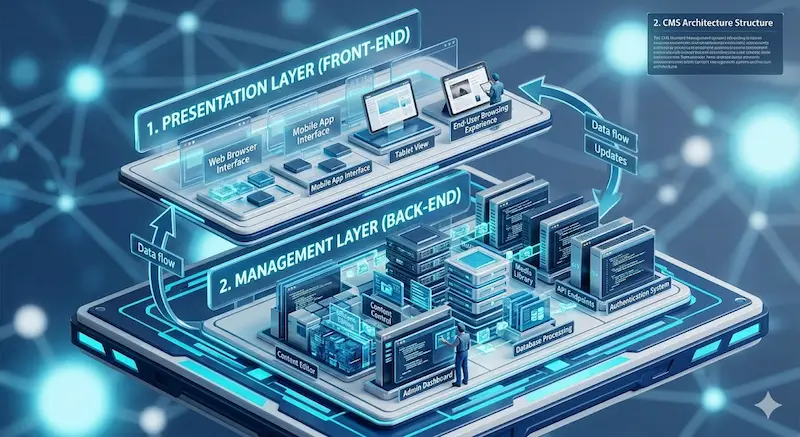 CMS architecture structure diagram