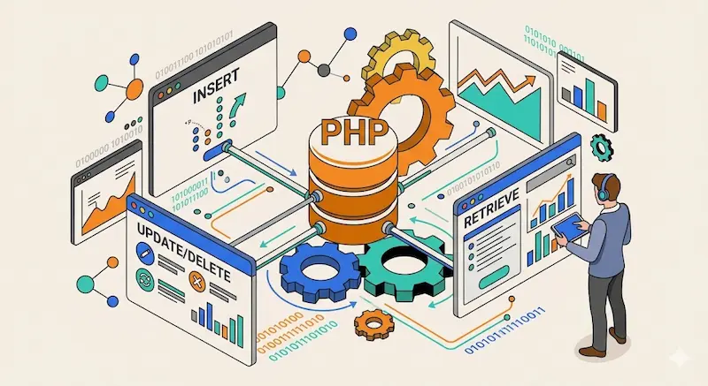 PHP database integration example