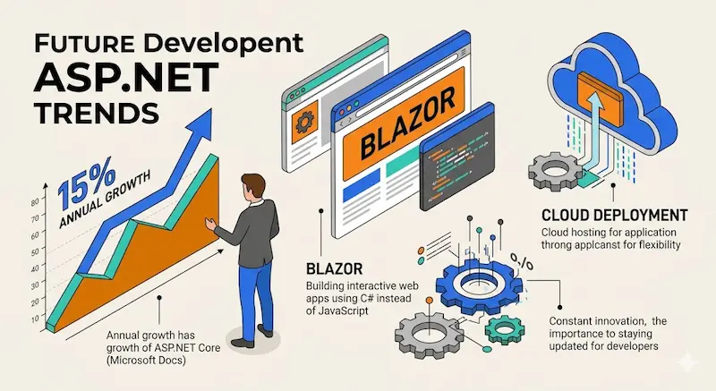 Future Development | شركات برمجة في مصر - شركة تصميم تطبيقات الجوال Modern ASP.NET development trends