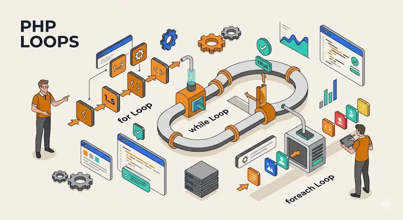 PHP loops for repeating tasks