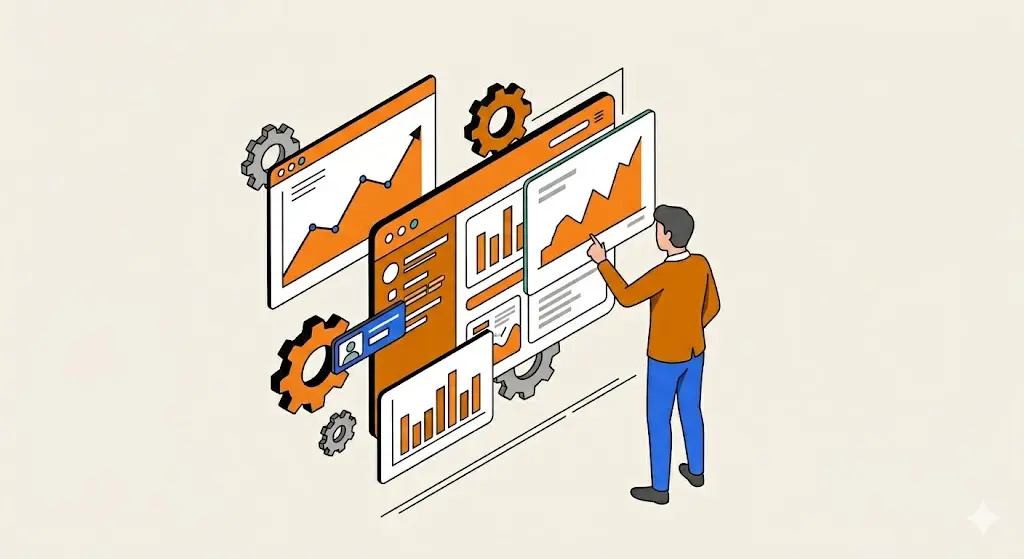 Website performance analysis dashboard