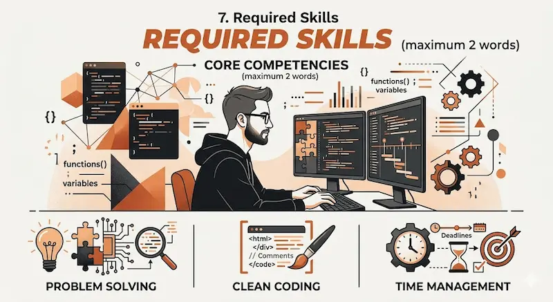 Required Skills | شركات تصميم مواقع في مصر Full-stack developer using problem solving and coding skills