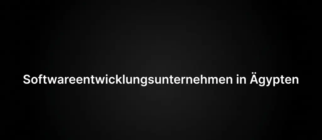 Softwareentwicklungsunternehmen in Ägypten