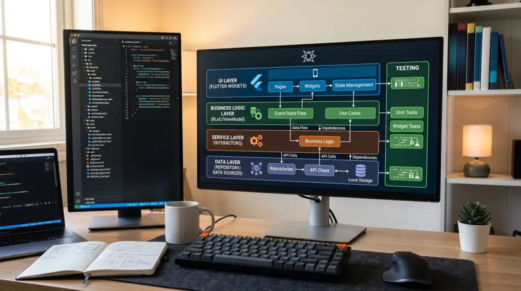 Flutter app architecture