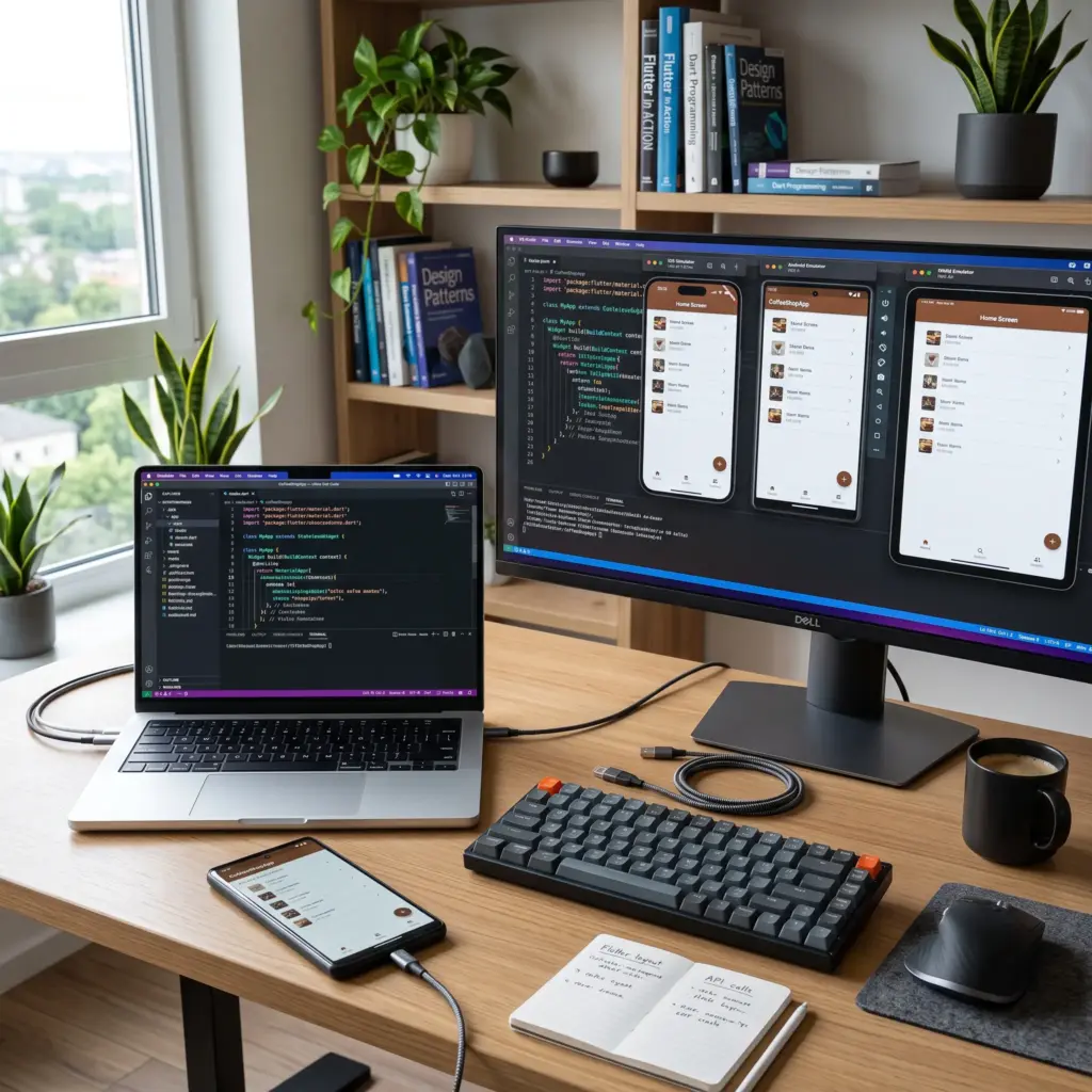 Flutter development environment
