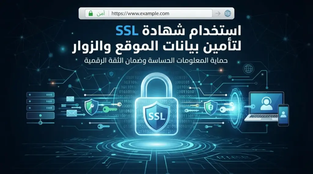 استخدام شهادة SSL لتأمين بيانات الموقع والزوار