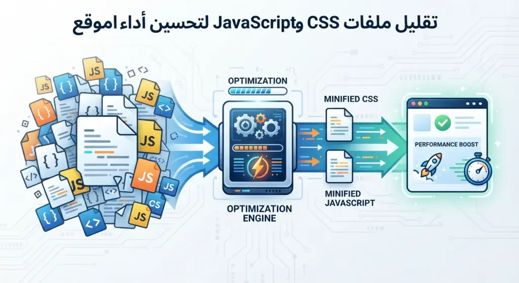 تقليل ملفات CSS وJavaScript لتحسين أداء الموقع